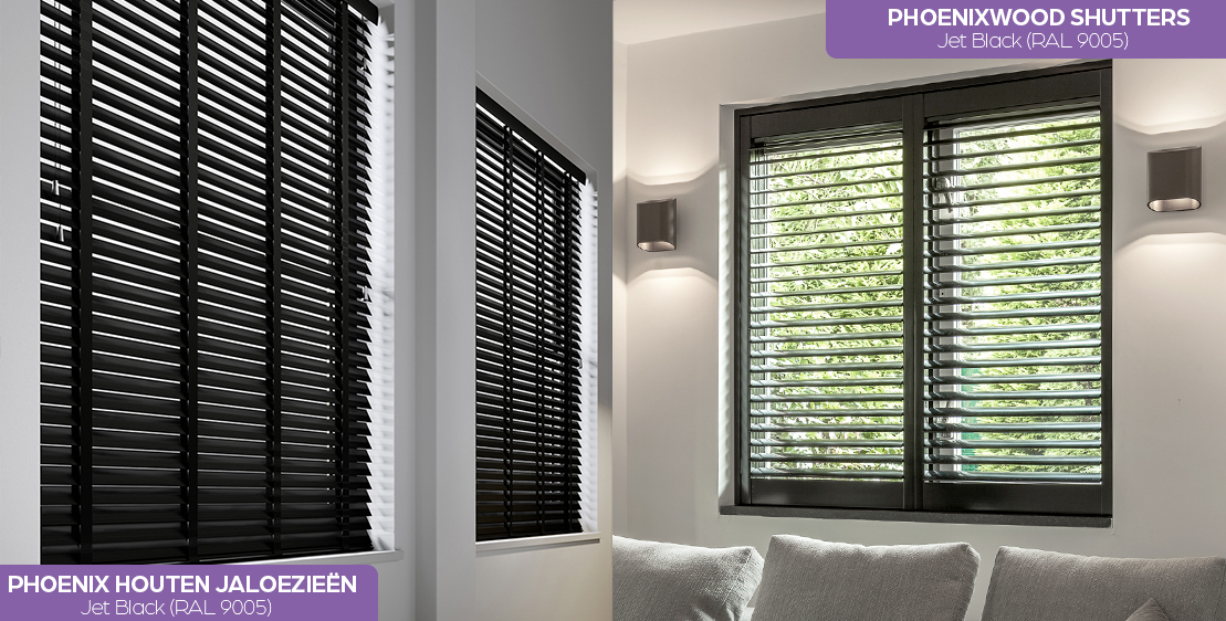 Mix & Match shutters en jaloezieën zwart